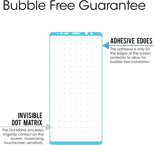Miniatura 3 de amFilm Protector de pantalla de vidrio para Samsung Galaxy Note 8, cobertura de pantalla completa, vidrio templado curvado 3D, matriz de puntos