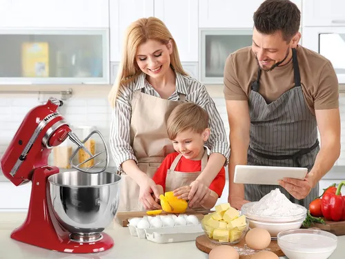 Miniatura 6 de RAFBAR Cuchilla batidora para mezclador Kitchenaid con cabezal inclinable de 4.5 a 5.0 cuartos de galón, acero inoxidable apto para lavavajillas