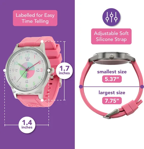 Miniatura 3 de OWLCONIC Kids Watch - Analog Watches for Kids - Girls & Boys Watches Ages 7-10, Watches for Kids 8-12, Kids Analog Watch Telling Time Teaching Tool