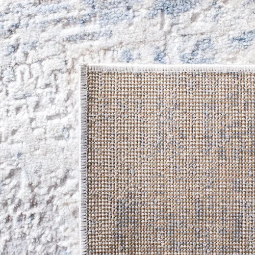 Miniatura 6 de SAFAVIEH Amelia Collection ALA700A - Alfombra decorativa de 2'2" x 4', diseño moderno abstracto, color marfil y azul, no desprende pelusa y de fácil