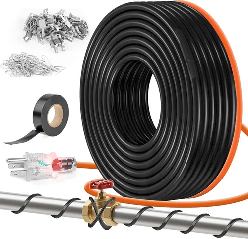 Miniatura 20 de Heat Tape - Cable de calefacción de deshielo, para tubos de metal o plástico, para proteger tuberías de agua contra la congelación, temperatura