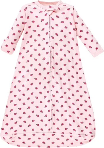 Miniatura 4 de Hudson Baby Saco de dormir unisex de algodón con manga larga para bebé, saco, manta Rosa