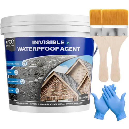 Miniatura 12 de Sellador impermeable transparente, revestimiento impermeable transparente de 5 galones, agente invisible a prueba de agua líquido para techos