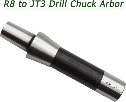 Miniatura 2 de R8-JT3 R8 Shank JT3 Adaptador Taladro Chuck Arbor, eje del mandril del taladro del acero de aleación para el procesamiento de la fresadora