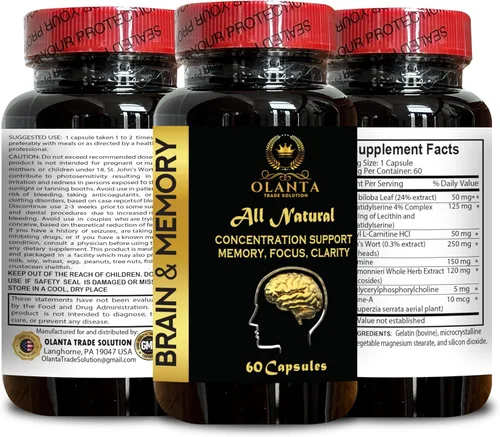Miniatura 2 de Mind Matrix - Potenciador de la salud cerebral – Soporte natural de memoria y enfoque con ginkgo biloba, alfa-GPC y Bacopa Monnieri – Fórmula