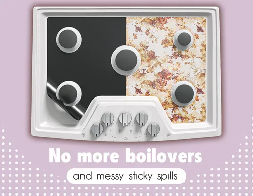 Miniatura 4 de TidyFriend - Protectores de cocina de gas reutilizables, lavables, antiadherentes y de limpieza rápida, protector de estufa de gas lavable