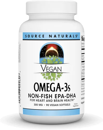Miniatura 7 de Source Naturals Omega-3 veganos, EPA-DHA sin pescado, para apoyo a la salud cardíaca y cerebral* 300 mg - 30 cápsulas blandas
