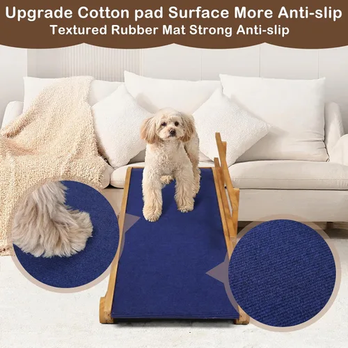 Miniatura 4 de Rampa para perros para camas, autos, sofás, escalones para perros con superficie antideslizante, rampas para perros para mascotas pequeñas
