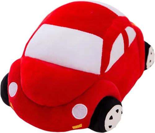 Miniatura 8 de zhidiloveyou Almohada con forma de coche de peluche azul con forma de coche lindo regalo de decoración para niños 11.8 pulgadas