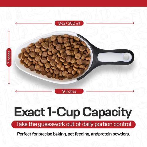 Miniatura 3 de Rockland Guard Cuchara grande para productos secos – Cuchara de hielo para máquina de hielo harina y café – Apto para lavavajillas, 1 taza medidora