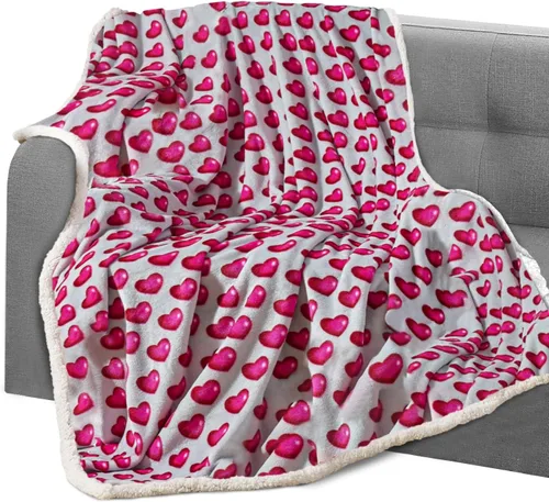 Miniatura 24 de Elegant Comfort Manta reversible de franela sherpa, ultrasuave, mullida, acogedora y afelpada, manta decorativa ligera para todas las estaciones, 50