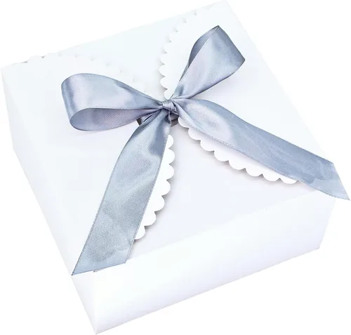 Miniatura 9 de WEWILUCK Cajas de regalo plateadas con purpurina, 10 cajas de regalo pequeñas con tapas a granel para bodas, fiestas, cumpleaños, día de San