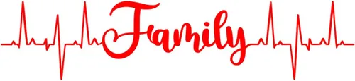 Miniatura 9 de VWAQ Calcomanía de pared de línea de latidos familiares, decoración del hogar (4.5 pulgadas de alto x 20 pulgadas de ancho, negro)