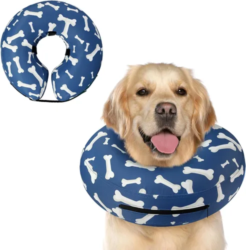 Miniatura 31 de Supet Cono Inflable para Perro para Perros Grandes, Medianos y Pequeños, Collar de Cono Suave para Perros y Gatos, Collar EC para Cuello de Perro