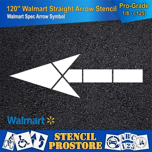 Miniatura 3 de Walmart - Plantillas de flecha recta de 120 pulgadas - 120 x 40 x 1/8 pulgadas (128 mil) - Grado profesional