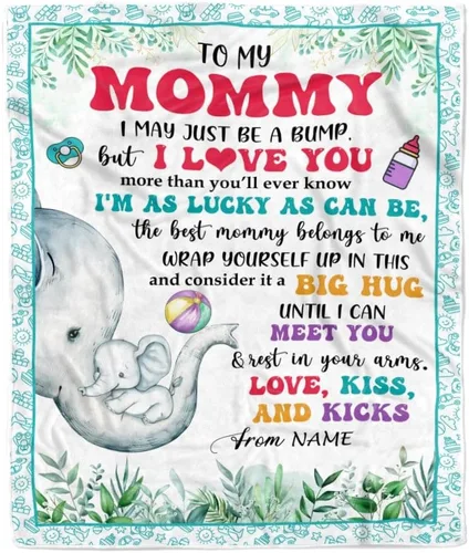 Miniatura 39 de Manta de vellón personalizada con texto en inglés «To My Mom», diseño de girasol de hija e hijo, carta de amor con texto en inglés «You are the