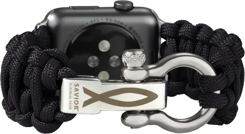 Miniatura 21 de Correa de paracord Savior Survival Gear, compatible con Apple Watch de 49/45/44/42/41/40/38 mm, correa de iWatch Series Ultra 10 9 8 7 6 5 4 3 2 1