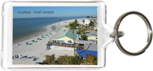 Miniatura 19 de Florida USA United States - Llaveros acrílicos - 5 Estilo: Miami South Beach #Fl107