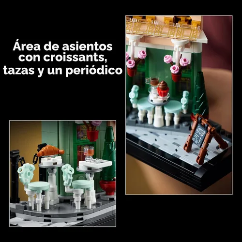 Miniatura 5 de LEGO Icons Café Francés de París - Kit de Construcción - Set DIY para Adultos - Decoración Coleccionable para Dormitorio y Hogar - Exhibición