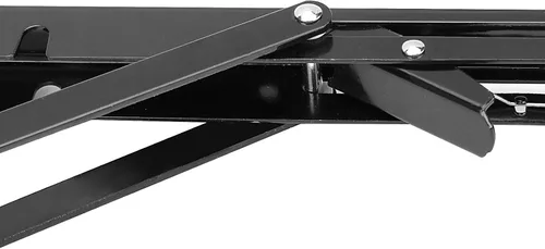 Miniatura 3 de ZOENHOU 4 soportes plegables para estantes de 10 pulgadas, soportes plegables de metal resistente de 176 libras con tornillos, estantes colgantes
