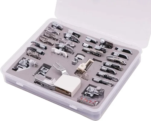 Miniatura 3 de Juego de 30 prensatelas profesionales para máquina de coser doméstica para hermano, Babylock, cantante, Janome, Elna, Toyota, New Home, Simplicity