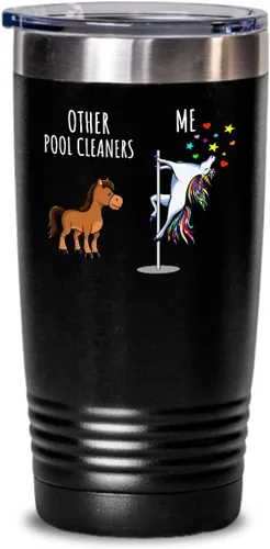 Vaso limpiador de piscina con diseño de unicornio "Other Me", regalo divertido para limpiador de piscinas, lindo regalo de cumpleaños, cita mágica