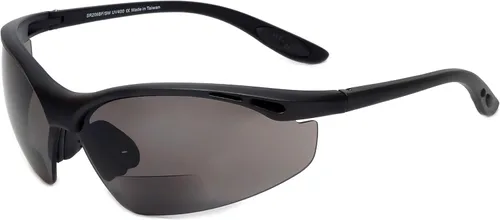 Miniatura 6 de Calabria 91348 BIFOCAL Gafas de seguridad Z87 con clasificación de impacto espejo negro y azul +1.00