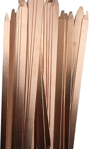 Miniatura 2 de Tubo de calor plano, 1 unidad de 0.138 in x 0.433 in x 1.969 in GPU placa trasera de CPU tubo de disipador de calor de cobre, para enfriar disipador