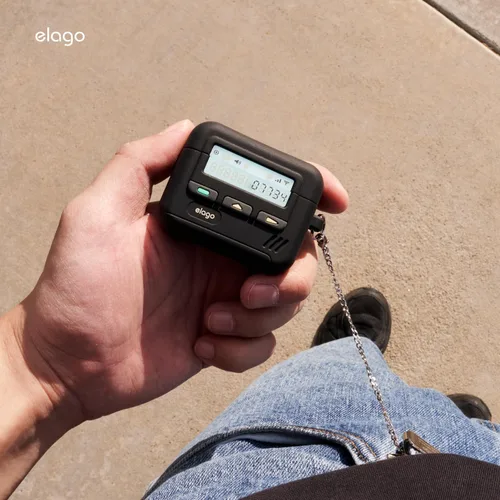 Miniatura 9 de elago Estuche Pager para AirPods 4, Funda Compatible con AirPods de 4ª Generación, Correa de Cadena Incluida, Resistente a Golpes, Protección Negro