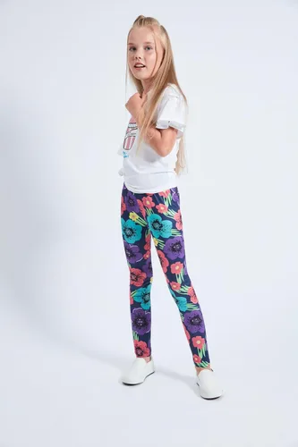 Miniatura 2 de LUOUSE - Leggings elásticos para niñas, pantalones deportivos para niños, longitud al tobillo, 3 paquetes de 4 a 13 años