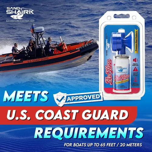 Miniatura 4 de SandShark Bocina de Aire Premium de Mano en Lata - Bocina de Aire Muy Fuerte, Bocina de Barco Aprobada por la Guardia Costera, Bocina de Barco
