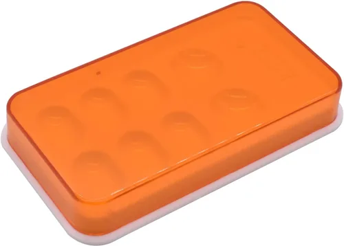 Miniatura 2 de Paleta dental de 1 pieza con cubierta, paleta de resina dental de 8 ranuras, caja de sombreado de resina para mezclar colocación de resina,