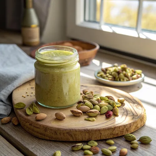 Miniatura 4 de Wilderness Poets, Mantequilla de pistacho - Orgánica, cruda, 100% pistacho (64 onzas - 4 libras) - Tarro de vidrio de medio galón - Perfecto