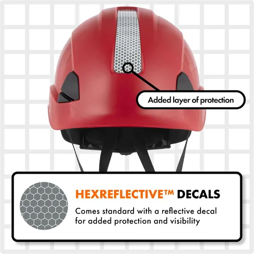 Miniatura 9 de Casco Protector Defender Safety H1 con Visera ANSI Z89.1 Blanco