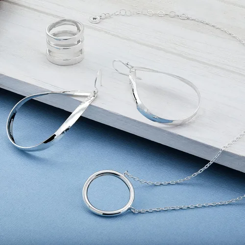 Miniatura 7 de Silpada Collar de círculo abierto 'Karma' en plata de ley, 18 pulgadas + 2 pulgadas, no conocido