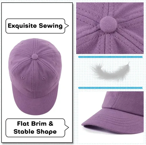 Miniatura 66 de Peecabe Gorra de béisbol para niños pequeños, unisex, de algodón, ajustable, para bebés, niños, gorra de béisbol para niñas de 1 a 5 años