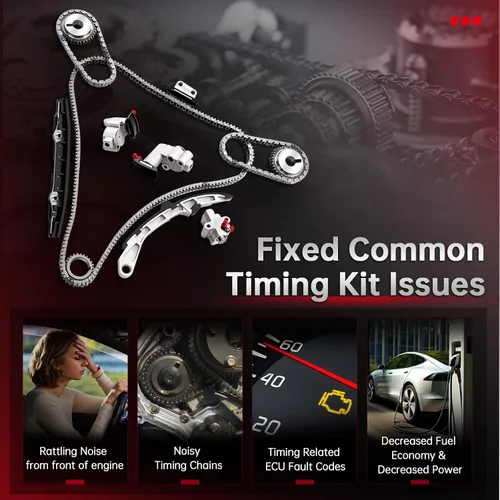 Miniatura 6 de CCIYU Kit de cadena de distribución para Nissan para Murano Quest para ALTIMA 3.5L TS20967 Ifor F-NS302 TKNI037 TK3035 9-0720S TKNS351 TK645A