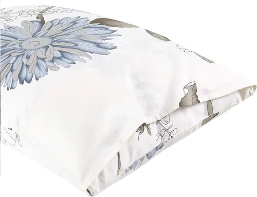 Miniatura 4 de Wake In Cloud - Fundas de almohada florales, 100% tela de algodón, estilo vintage floral shabby chic de granja botánica, juego de 2 fundas