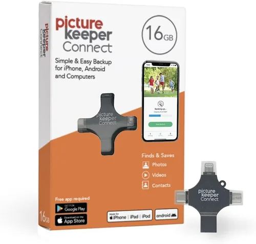 Miniatura 8 de Picture Keeper Connect para iPhone, Android, USB-C, PC y Mac - USB de 128GB para copia de seguridad de fotos, videos, contactos, copia de seguridad