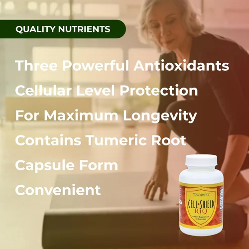 Miniatura 4 de Youngevity Resveratrol Cúrcuma Quercetina RTQ Cell Shield - 60 Cápsulas (Paquete de 2)