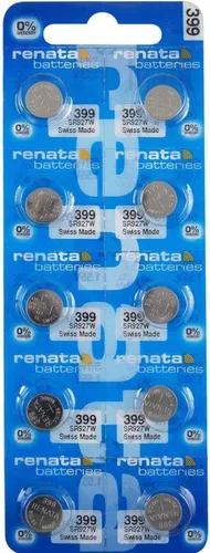 Miniatura 10 de Renata 399 SR927W Baterías – 1.55 V Óxido de Plata 399 Batería de reloj (2 unidades)