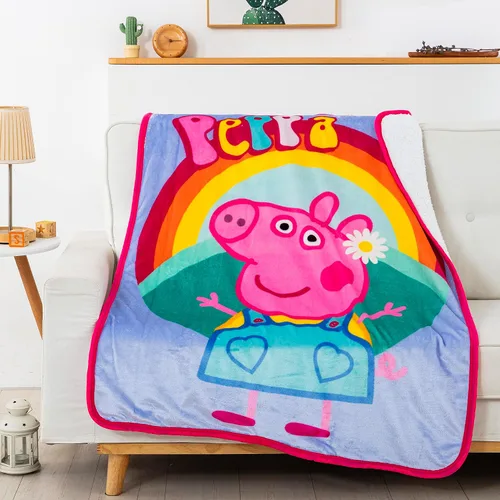 Miniatura 2 de Northwest Peppa Pig - Manta Sherpa de seda táctil, 40 x 50 pulgadas, Flower Power