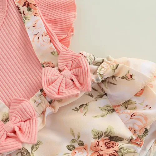 Miniatura 21 de Mubineo Ropa de verano para bebé niña, sin mangas, encaje floral, vestido de mameluco para recién nacido