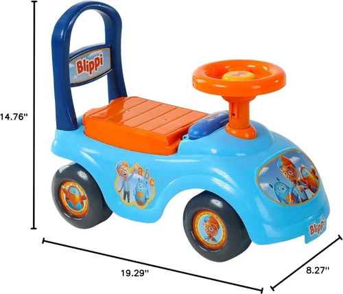 Miniatura 11 de Blippi NE Basic Ride-On by Dynacraft - Diseño divertido y colorido, perfecto para niños pequeños, resistente y duradero, fácil de montar, ideal