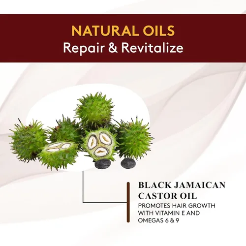 Miniatura 5 de OKAY Aceite caliente de ricino jamaicano negro 100% natural, aceite de ricino para cabello encrespado seco dañado, mezcla de terapia pura con jojoba