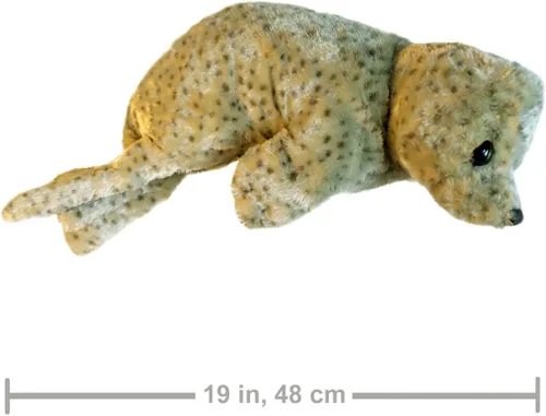 Miniatura 5 de Folkmanis Marioneta de mano Harbor Seal, marrón, crema, negro, 1 EA