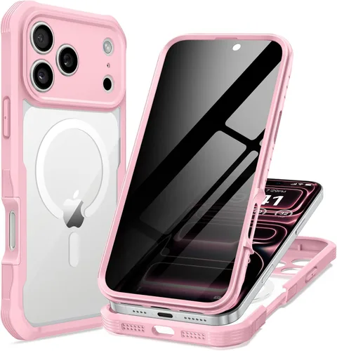Miniatura 32 de seacosmo para iPhone Air Funda, Carcasa Completa con Protector de Privacidad de Vidrio Templado 9H Integrado y Protector de Lente de Cámara