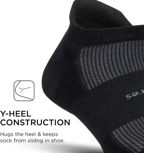 Miniatura 4 de Feetures Calcetines tobilleros de alto rendimiento Max Cushion Calcetines invisibles para mujeres y hombres con lengüeta en el talón (1 par)