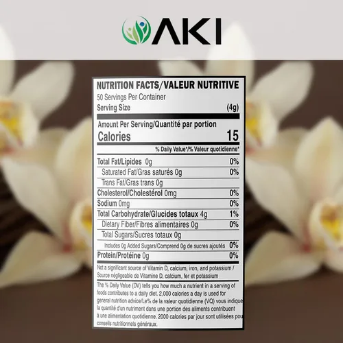 Miniatura 2 de Aki Polvo de Vainilla Fino en Polvo Extracto de Granos (150g/5.29oz) - Polvo Extraído con Agua Ideal para Hornear, Cocinar y Aderezar - Delicioso