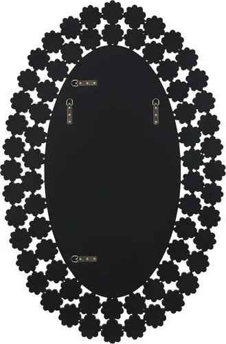Miniatura 5 de Coaster Home Furnishings Colleen - Espejo de pared ovalado de 31 x 47 pulgadas con flores de cristal sintético, marco adornado - Entrada, dormitorio